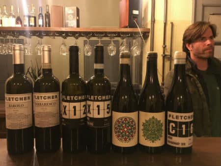 Dave Fletcher and his lineup of delicious wines